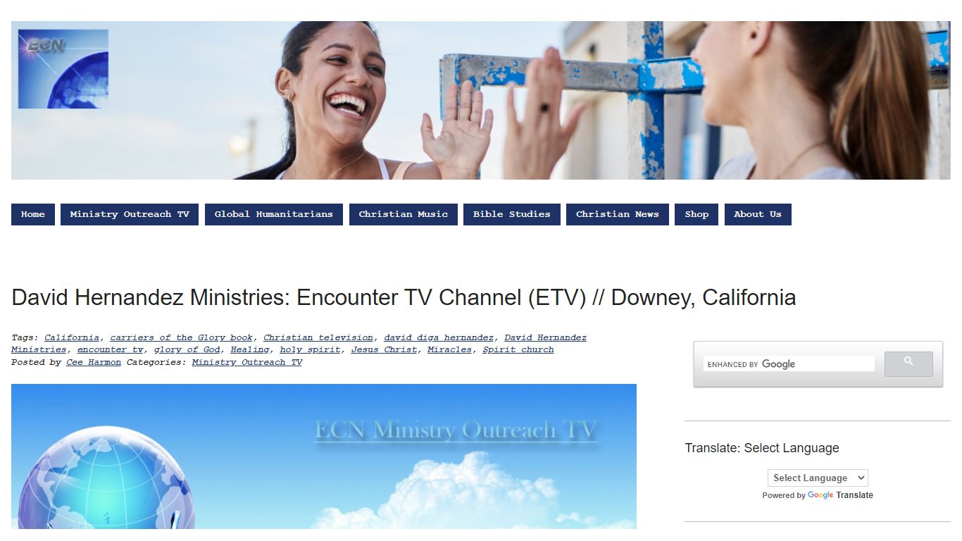 David Hernandez Ministries: Encounter TV Channel (ETV) // Downey ...