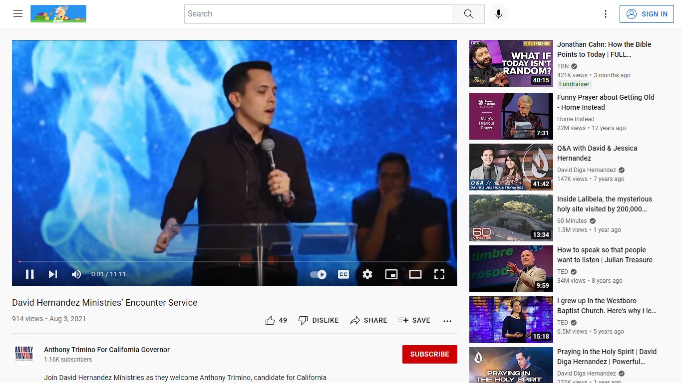 David Hernandez Ministries’ Encounter Service - YouTube