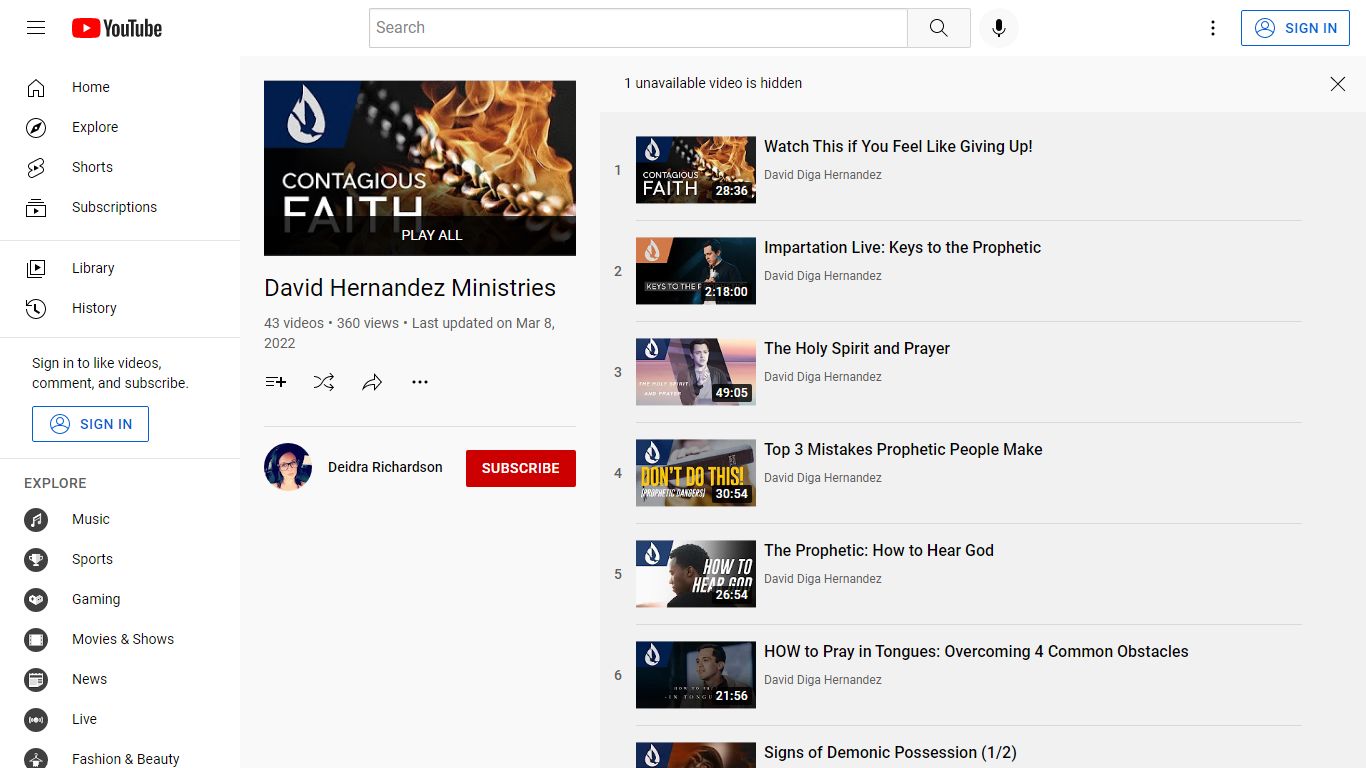 David Hernandez Ministries - YouTube